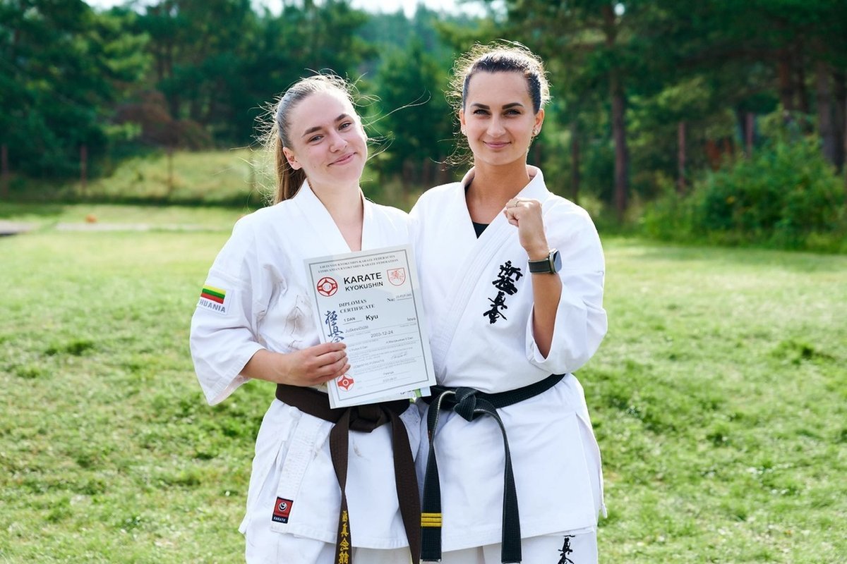 ARATA karate belt certificate